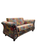 Multicolor Mosaic Print 2-Seater Sofa