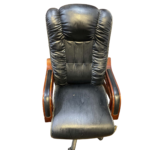 Executive High-Back Leather Office Chair
