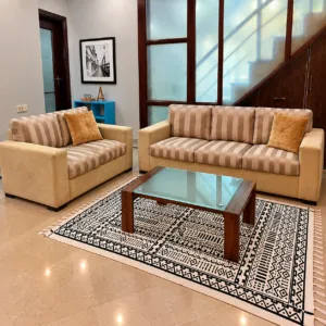 Striped Cushion Sofa Set 3+2 Seater
